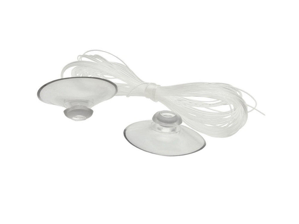 Suction cups with fishing line, 1 pack