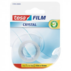 Office tape with dispenser tesafilm Crystal - 10m x 19mm - tesa