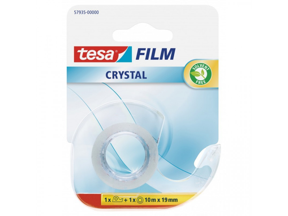 Taśma biurowa z dyspenserem tesafilm Crystal - 10m x 19mm - Tesa