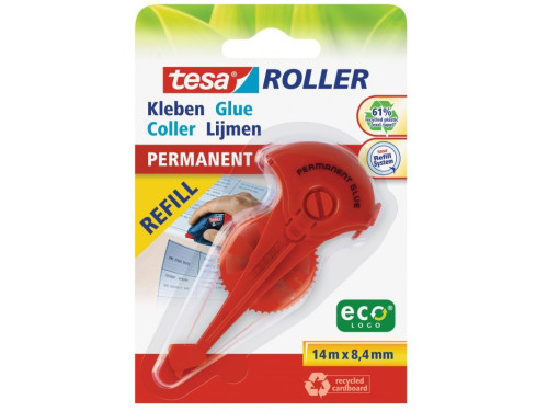 EcoLogo adhesive tape - 14 m x 8.4 mm - Tesa