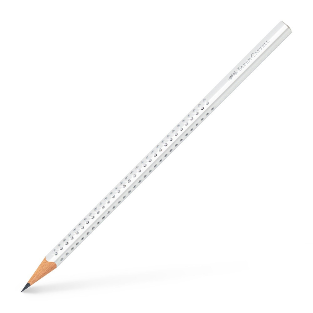 Ołówek trójkątny Sparkle - Faber-Castell - biały