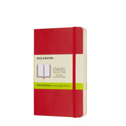 Notebook Moleskine Pocket Plain Red Soft