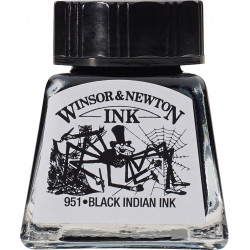 Tusz rysunkowy - Winsor & Newton - Black, 14 ml