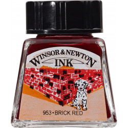 Tusz rysunkowy - Winsor & Newton - Brick Red, 14 ml