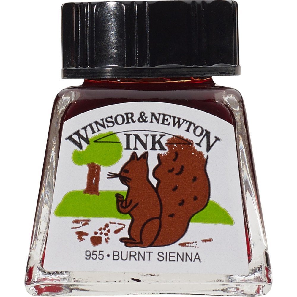 Drawing ink - Winsor & Newton - Burnt Sienna, 14 ml