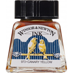 Drawing ink - Winsor & Newton - Canary Yellow, 14 ml