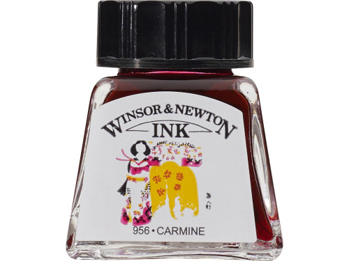 Tusz rysunkowy - Winsor & Newton - Carmine, 14 ml