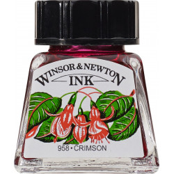 Drawing ink - Winsor & Newton - Crimson, 14 ml