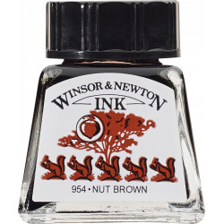 Drawing ink - Winsor & Newton - Nut Brown, 14 ml