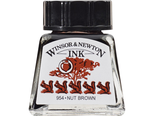 Drawing ink - Winsor & Newton - Nut Brown, 14 ml
