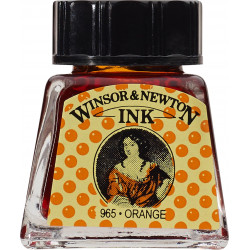 Tusz rysunkowy - Winsor & Newton - Orange, 14 ml