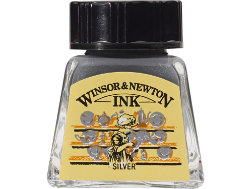 Drawing ink - Winsor & Newton - Silver, 14 ml