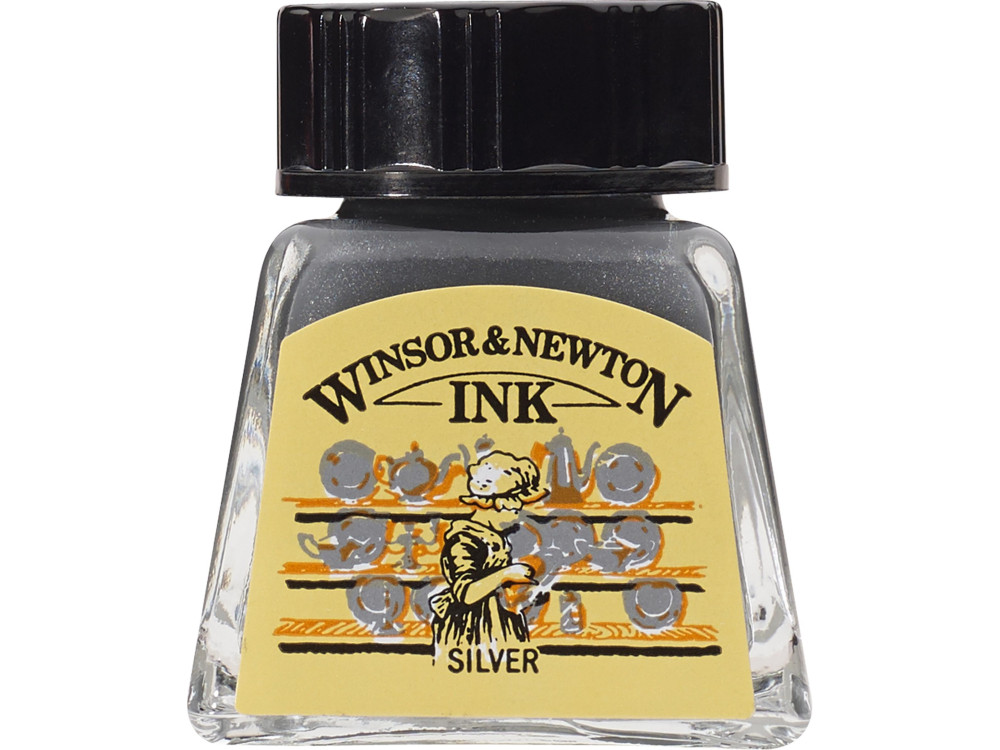 Drawing ink - Winsor & Newton - Silver, 14 ml