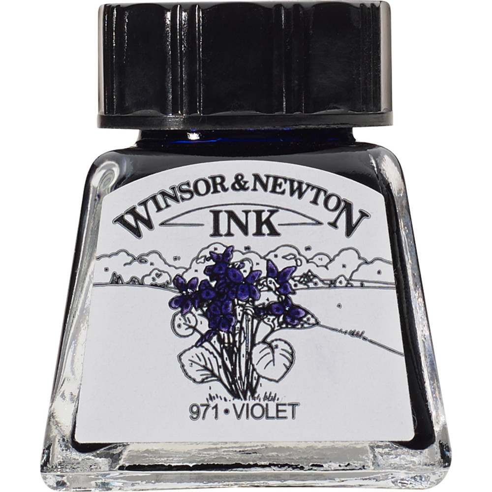 Tusz rysunkowy - Winsor & Newton - Violet, 14 ml