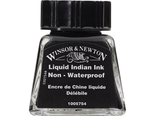 Liquid Indian Ink - Winsor & Newton - Black, 14 ml