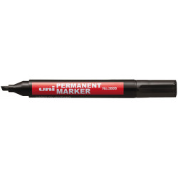Permanent Marker Uni 380B Chisel Tip - Black