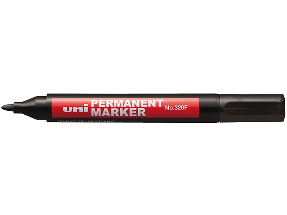 Permanent Marker Uni 320F Round Tip - Black
