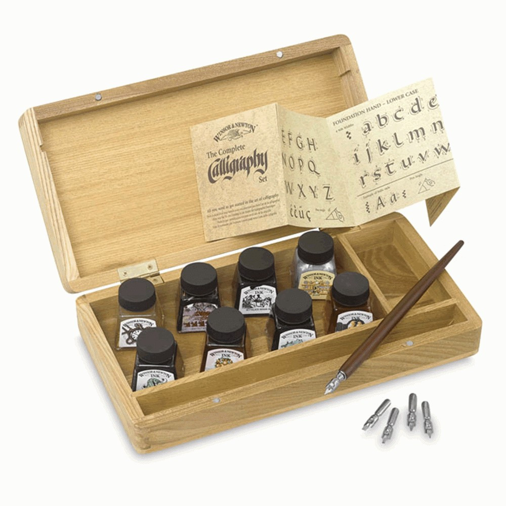Calligraphy Wooden Box Set - Winsor & Newton