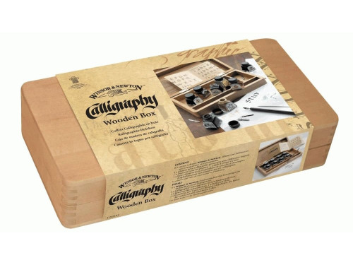 Zestaw do kaligrafii w drewnianym pudełku - Winsor & Newton