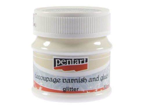 Decoupage Varnish and Glue 50 ml Pentart Glitter