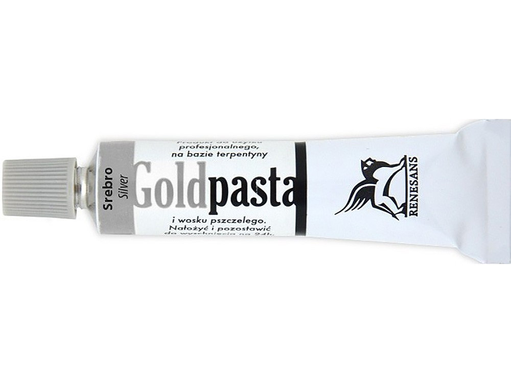 Pasta pozłotnicza Goldpasta - Renesans - srebrna, 20 ml
