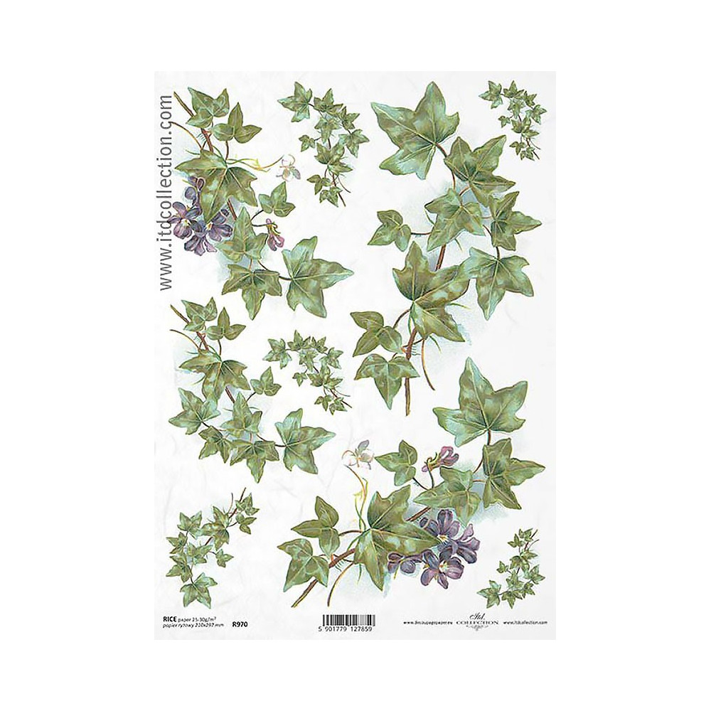 Papier do decoupage A4 - ITD Collection - ryżowy, R970