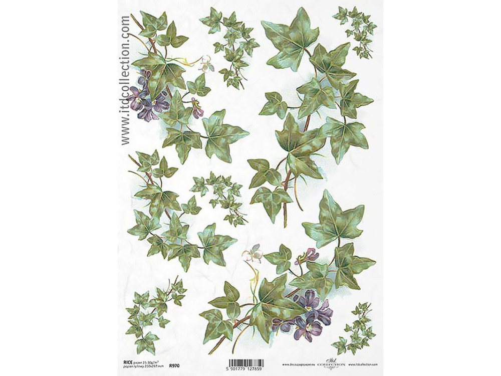 Decoupage paper A4 - ITD Collection - rice, R970