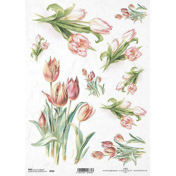 Decoupage paper A4 - ITD Collection - rice, R959