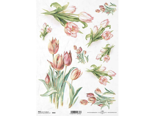 Decoupage paper A4 - ITD Collection - rice, R959