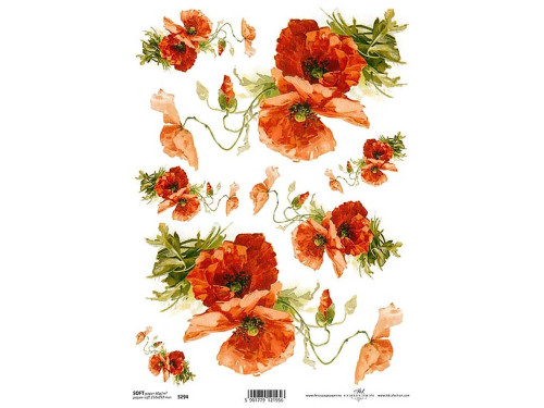 Papier do decoupage A4 - ITD Collection - ryżowy, R958