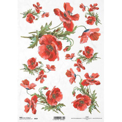Decoupage paper A4 - ITD Collection - rice, R957