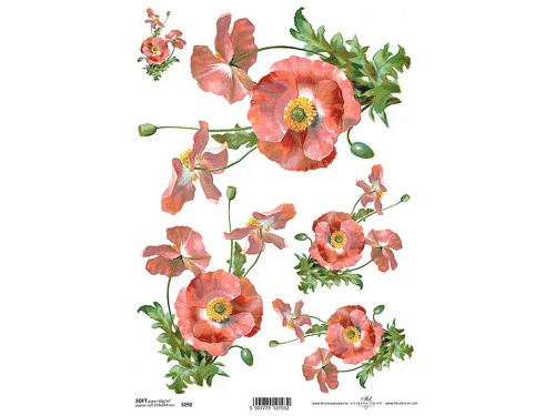 Decoupage paper A4 - ITD Collection - rice, R956