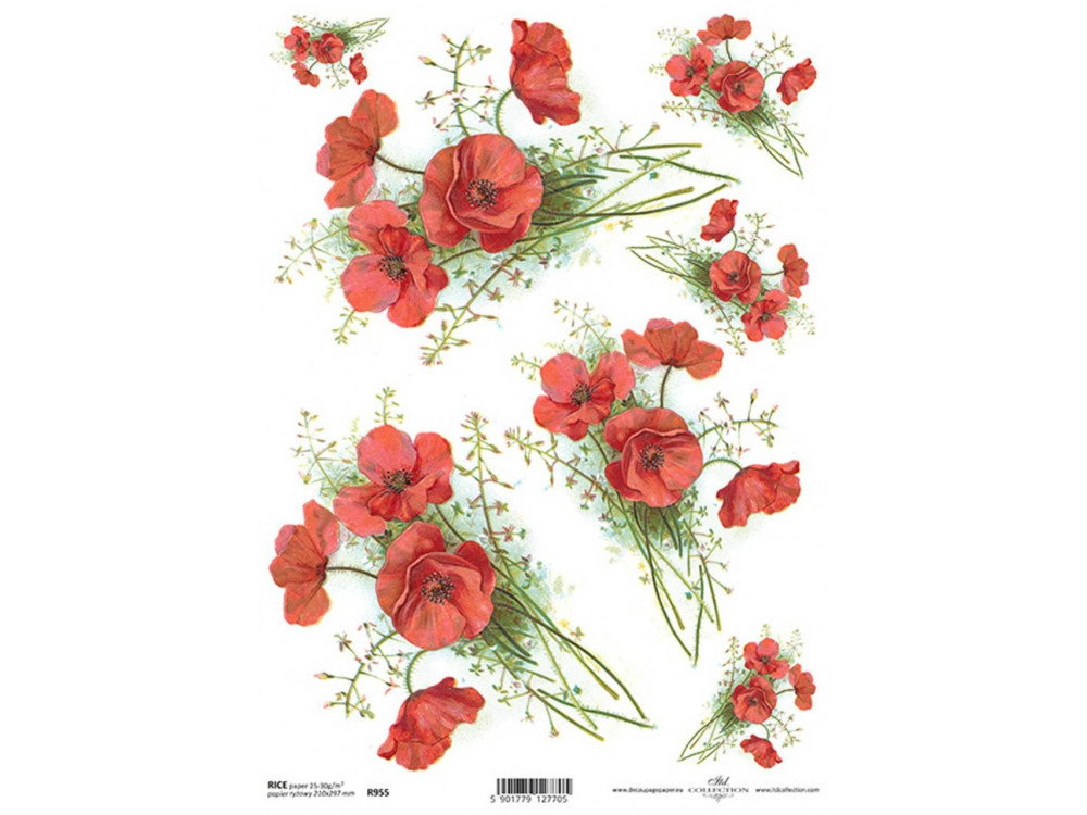 Papier do decoupage A4 - ITD Collection - ryżowy, R955
