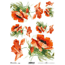 Papier do decoupage A4 - ITD Collection - ryżowy, R954