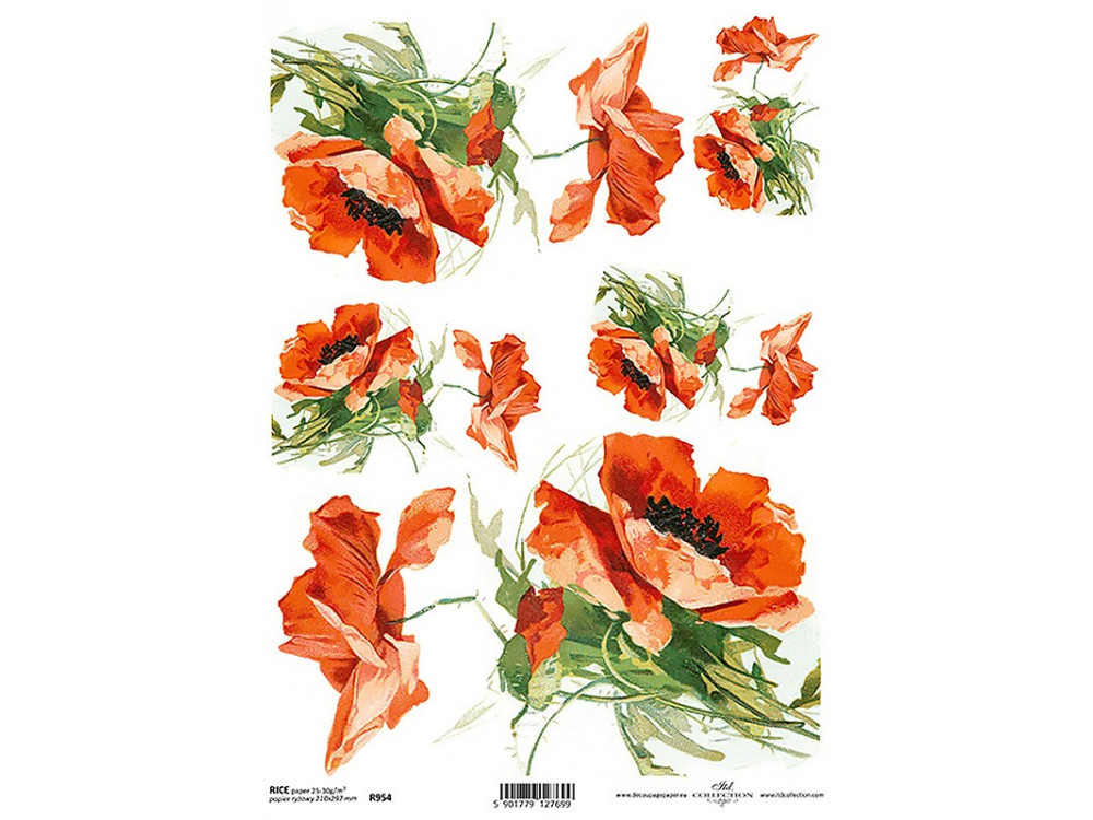 Decoupage paper A4 - ITD Collection - rice, R954