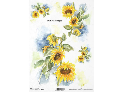 Papier do decoupage A4 - ITD Collection - ryżowy, R913