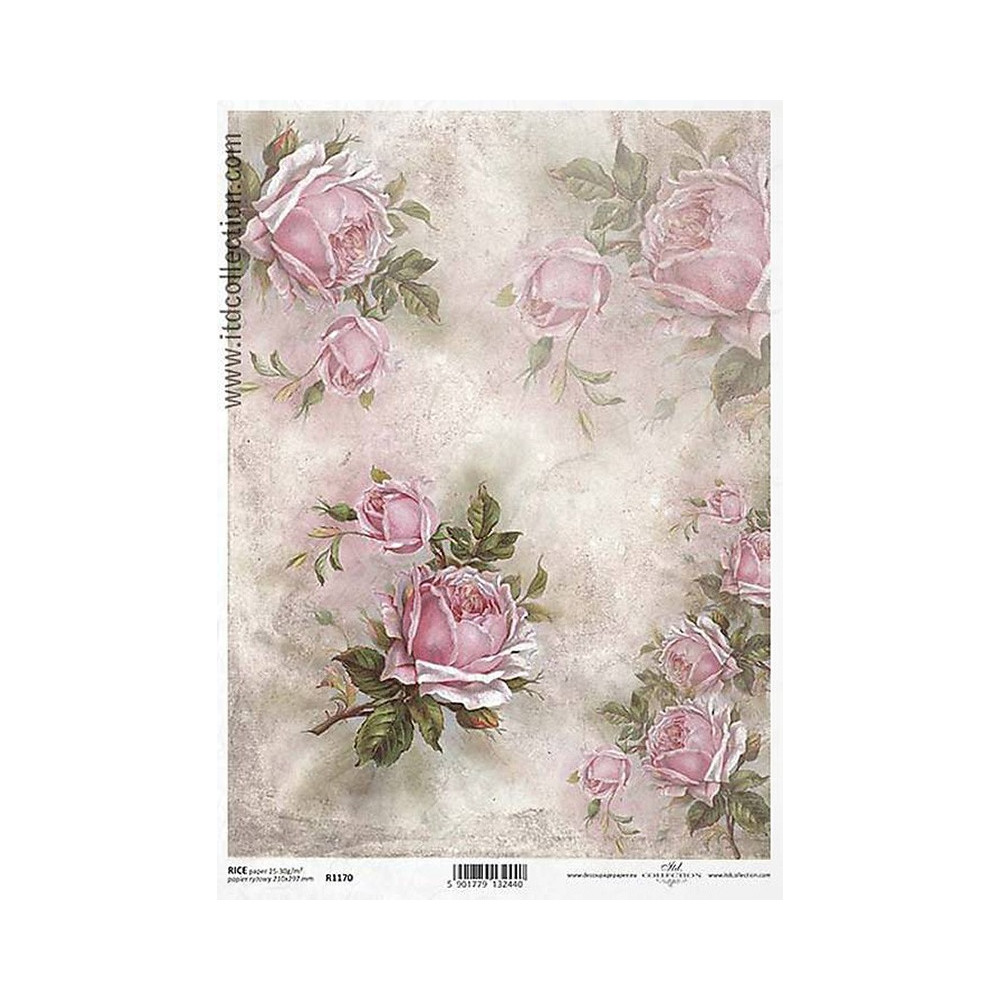 Decoupage paper A4 - ITD Collection - rice, R1170