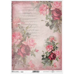 Decoupage paper A4 - ITD Collection - rice, R1168