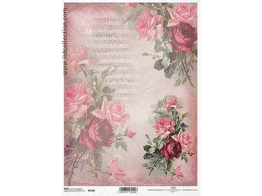 Papier do decoupage A4 - ITD Collection - ryżowy, R1168