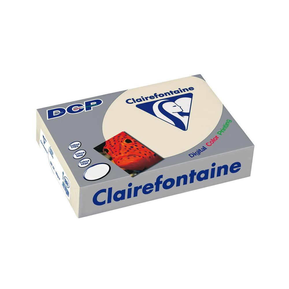 Papier satynowany DCP - Clairefontaine - kremowy, A3, 200 g, 250 ark.