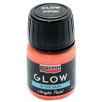 Glow acrylic paint PENTART 30 ml orange PENTA-16481