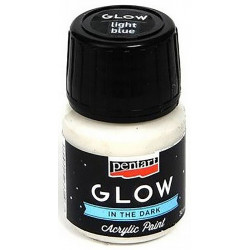 Farba akrylowa Glow Pentart 30 ml jasnoniebieska