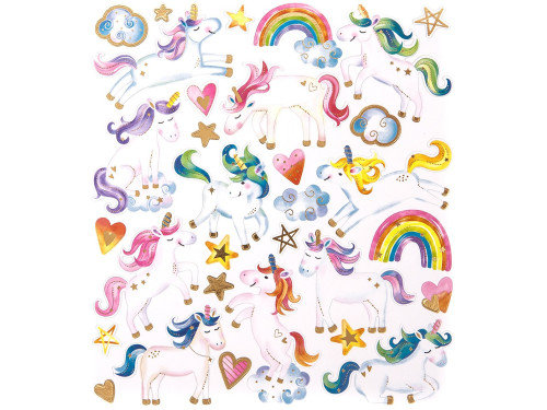 Stickers - Unicorns, 31 pcs