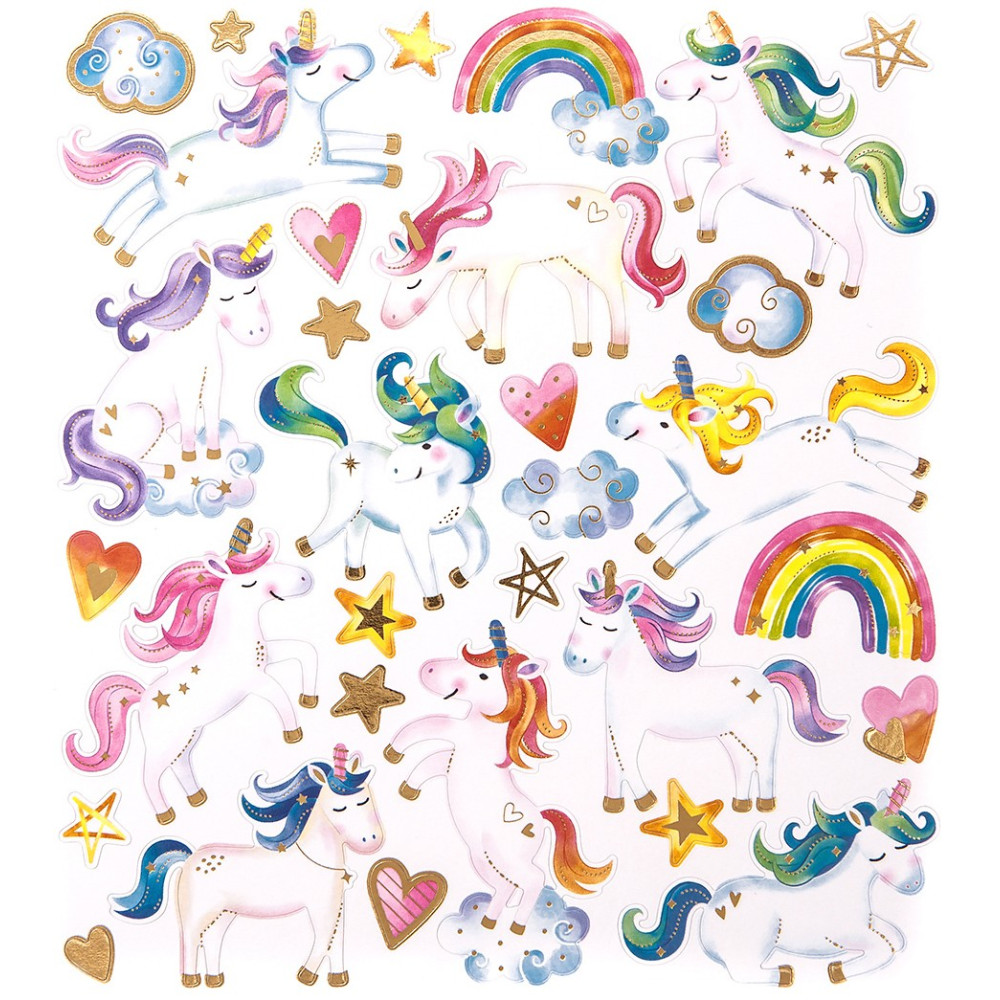 Stickers - Unicorns, 31 pcs