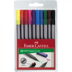 Flamastry z pieczątkami, 10 kolorów - Faber-Castell