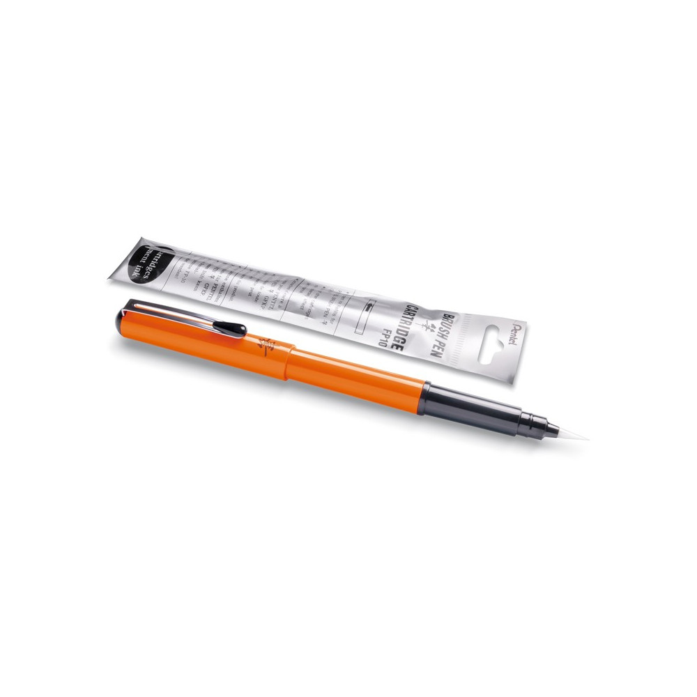 Kieszonkowe pióro Brush Pen - Pentel - pomarańczowe
