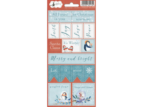 Sticker sheet North Pole 02, 10,5 x 23 cm