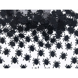 Konfetti Pająki - czarne, 1,2 x 1,2 cm, 15 g