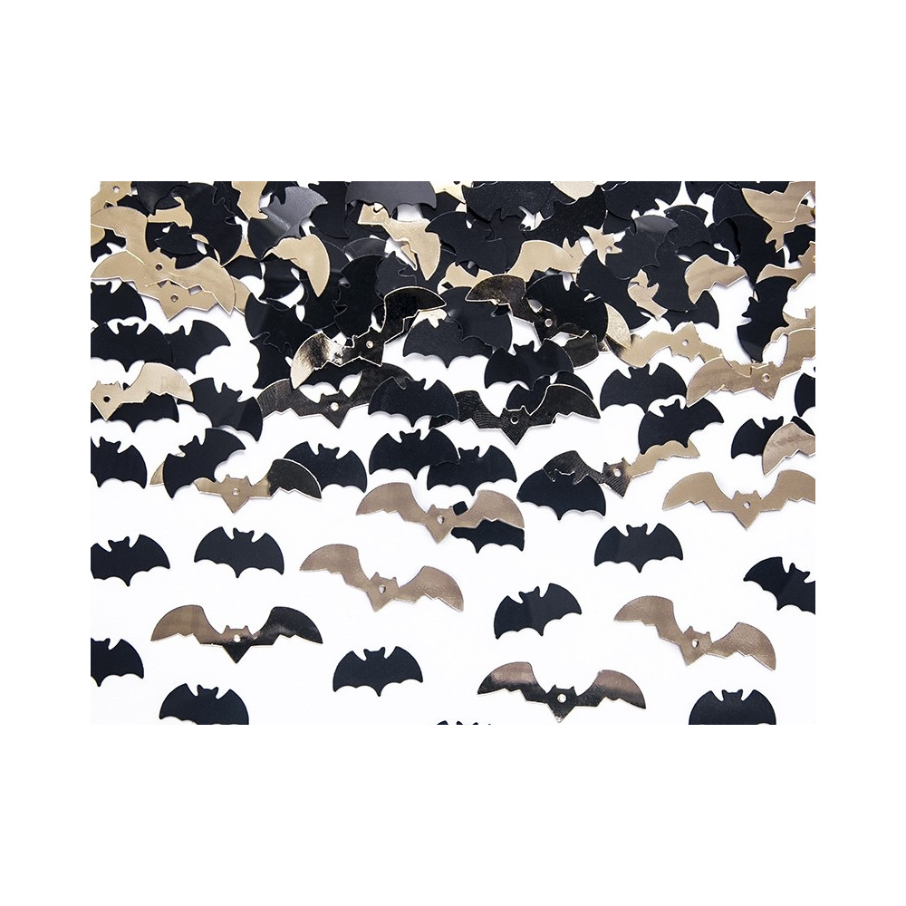 Confetti Bats - black and gold, 15 g