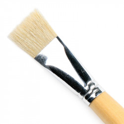 Flat, natural brush, 6028F series - Renesans - long handle, no. 22